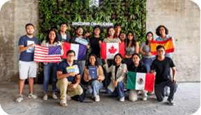 Alumnos de distintos paises participando de pasantias